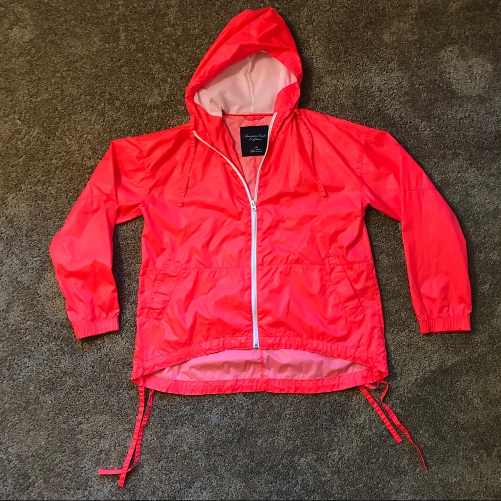 Pink American Eagle Rain Jacket